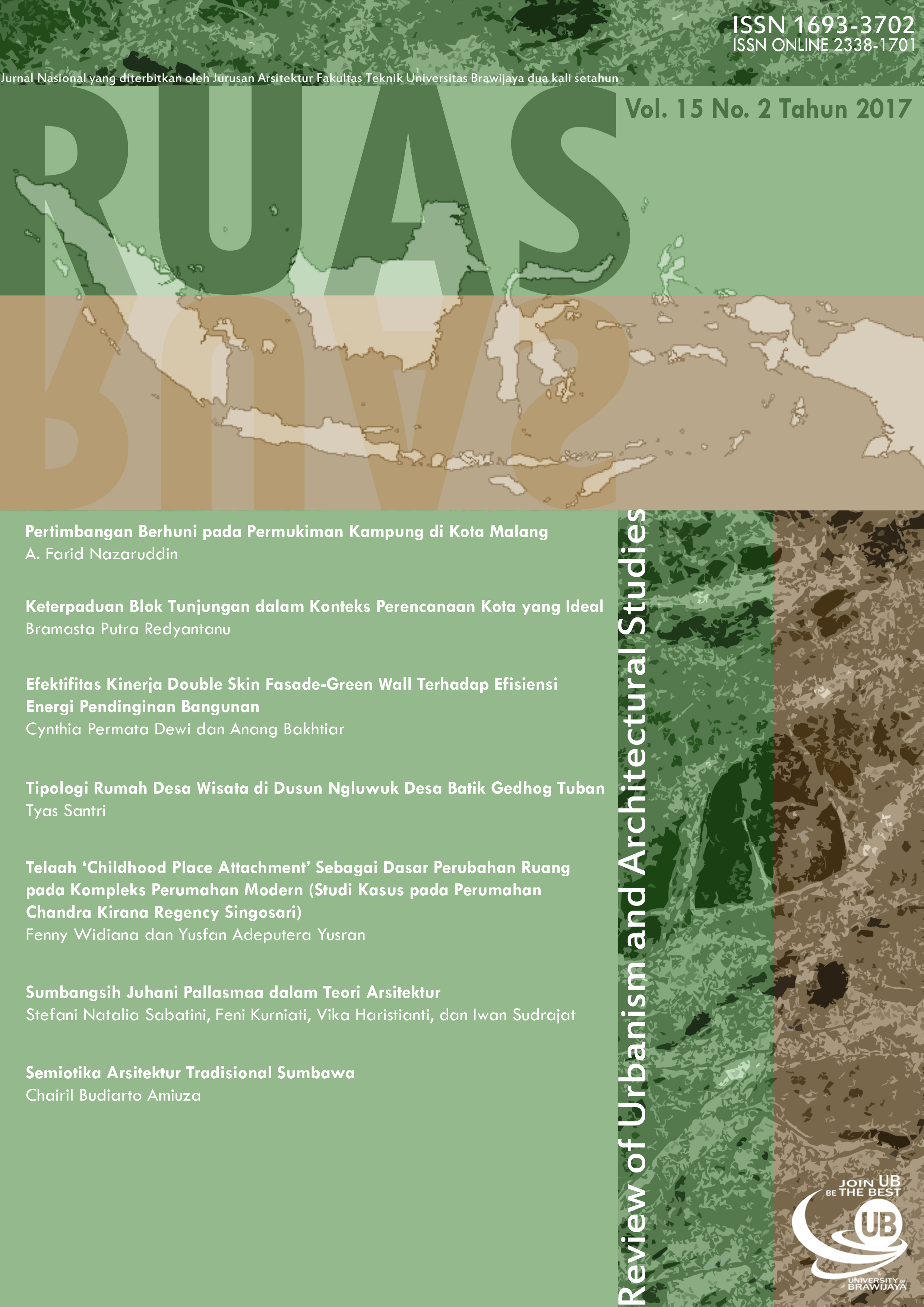 cover of RUAS Volume 15 no. 1 (2017)